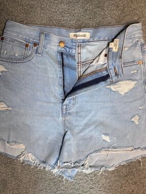 Madewell the Momjean denim shorts Blue Jean Shorts